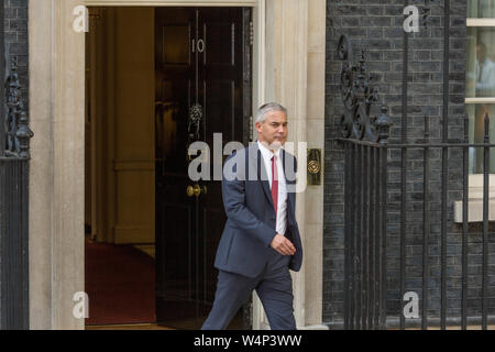 A Downing Street, Londra, Regno Unito. Il 24 luglio, 2019. Stephen Barclay, Brexit Segretario. Come Boris Johnson è giurato in come il prossimo Primo ministro nuovi membri del suo gabinetto arriva a Downing Street. Penelope Barritt/Alamy Live News Foto Stock