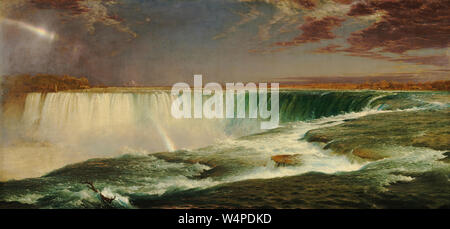 Niagara (Cascate del Niagara) (1857) Pittura di Frederic Edwin Church - immagine Ad Altissima risoluzione e di qualità Foto Stock