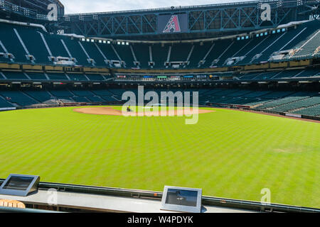 Chase Field vista da sinistra centro campo Foto Stock
