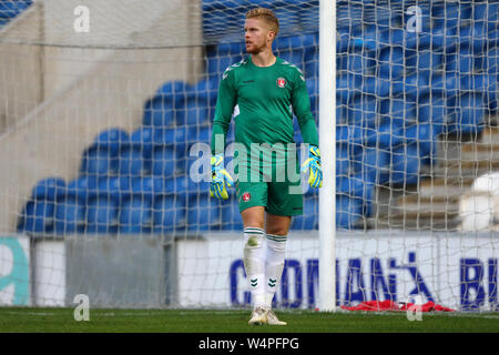 Ben Amos di Charlton Athletic - Colchester Regno v Charlton Athletic, Pre-Season Friendly, JobServe Comunità Stadium, Colchester - 23 Luglio 2019 Foto Stock