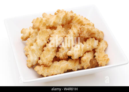 Giapponese tradizionale snack food, Nejirinbo biscotti fritti Foto Stock