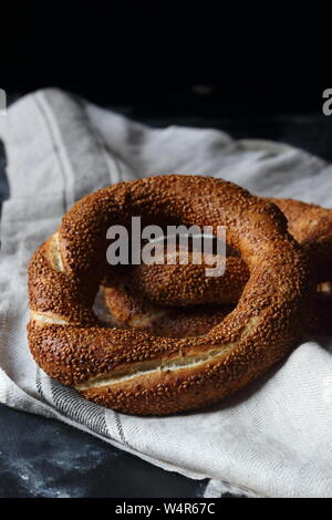 Bagno turco bagel, still life Foto Stock