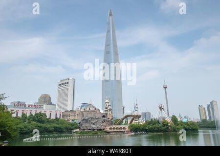 Seoul, Corea del Sud - 20 Giugno 2019 : Torre di Lotte in Seoul Foto Stock