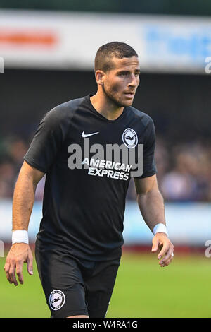 19 luglio 2019, Broadfield Stadium, Crawley, Inghilterra; Pre-Season friendly, Crawley Town vs Brighton : Tomer Hemed di Brighton Credito: Phil Westlake/News immagini English Football League immagini sono soggette a licenza DataCo Foto Stock