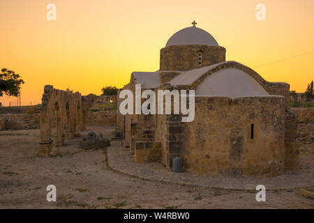 Panagia Odigitria (Vergine) è una grande chiesa ortodossa orientale nel villaggio di Kouklia, distretto di Paphos, Cipro isola, costruito nel XII secolo. Foto Stock