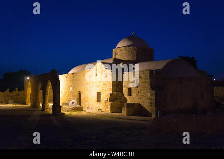 Panagia Odigitria (Vergine) è una grande chiesa ortodossa orientale nel villaggio di Kouklia, distretto di Paphos, Cipro isola, costruito nel XII secolo. Foto Stock