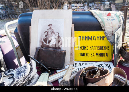 La Bulgaria, Sofia, mercatino di antiquariato Foto Stock