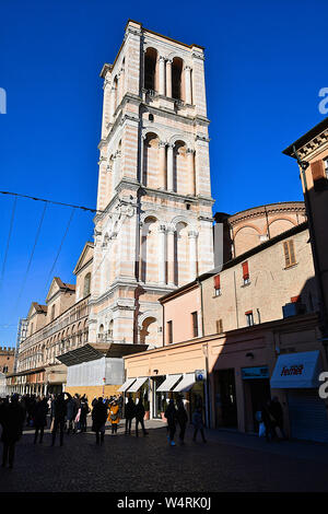 Duomo di Ferrara, Ferrara, Emilia Romagna, Italia Foto Stock