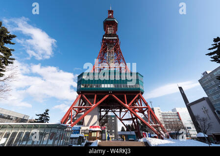 Sapporo torre della TV, Sapporo, Hokkaido, Giappone Foto Stock