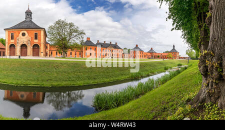Sfarzose Manor House ensemble di Schloss Bothmer (Germania) Foto Stock