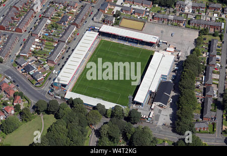 Vista aerea di Rochdale FC Spotland Stadium Foto Stock