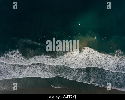 Vista aerea di Surfers, Manhattan Beach, Los Angeles, California, Stati Uniti Foto Stock