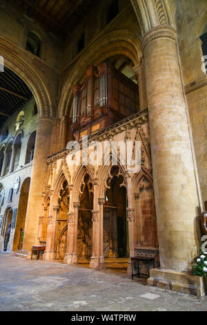 La Chiesa Cattedrale di Southwell Minster, southwell, Nottinghamshire, England, Regno Unito Foto Stock