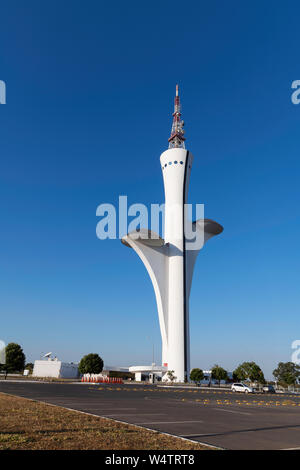 Il Digital TV Tower a Brasilia, Brasile. Foto Stock