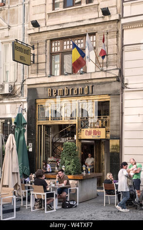 Bucarest, Romania. Il Rembrandt Hotel sulla strada Smârdan nel cuore della città vecchia Foto Stock
