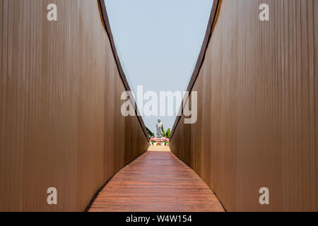Nakhon Sawan, Tailandia - 12 Aprile 2019: Vista di Pasan, il memorial building per l'origine del Fiume Chao Phraya in Nakhon Sawan, Thailandia. Questo è t Foto Stock