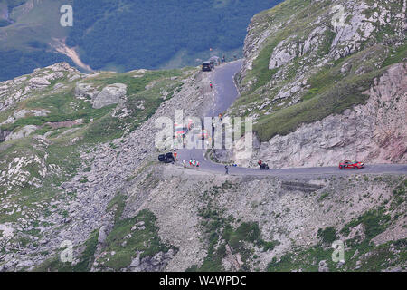 Valloire- 25-07-2019, ciclismo, stadio 18 etappe 18, Embrun - Valloire, i piloti durante la salita del Col du Galibier Foto Stock