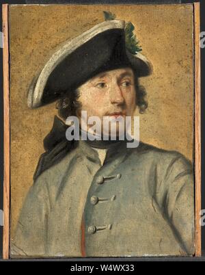 Cornelis Troost - Ludolf Bakhuysen II (1717-82). Schilder en militair, kleinzoon van de zeeschilder Ludolf Bakhuysen I - BR2070 - Foto Stock