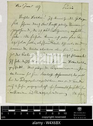 Corrispondenza - Brendel (Federico) e Engelmann (George) Foto Stock