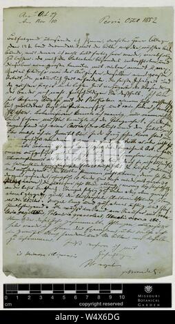 Corrispondenza - Brendel (Federico) e Engelmann (George) (ott 1882 (1)) Foto Stock