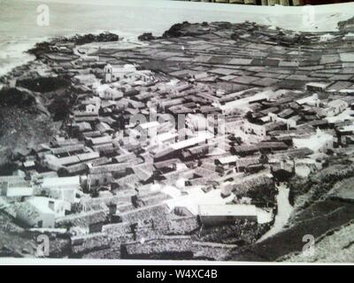 Corvo, início do Séc, XX, Vila do Corvo, Arquivo de Villa Maria, Angra do Heroísmo, Ilha Terceira, Açores. Foto Stock