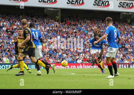 Glasgow, Regno Unito il 25 luglio 2019. Glasgow Rangers giocato contro Progres Niederkorn football club dal Lussemburgo nel secondo round dell'Europa League calcio concorrenza. Credito: Findlay/Alamy Live News Foto Stock