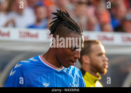 Glasgow, Regno Unito il 25 luglio 2019. Glasgow Rangers giocato contro Progres Niederkorn football club dal Lussemburgo nel secondo round dell'Europa League calcio concorrenza. Credito: Findlay/Alamy Live News Foto Stock