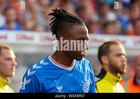 Glasgow, Regno Unito il 25 luglio 2019. Glasgow Rangers giocato contro Progres Niederkorn football club dal Lussemburgo nel secondo round dell'Europa League calcio concorrenza. Credito: Findlay/Alamy Live News Foto Stock