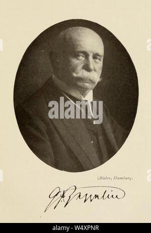 Conte Ferdinand von Zeppelin da E. Bieber. Foto Stock