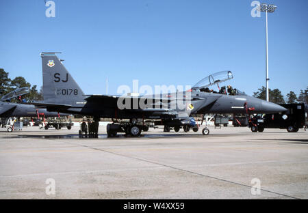 Il USAF United States Air Force McDonnell Douglas F-15E Strike Eagle Foto Stock