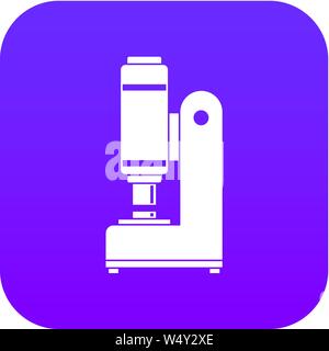 Fabbro martello automatica icona viola digitale Illustrazione Vettoriale