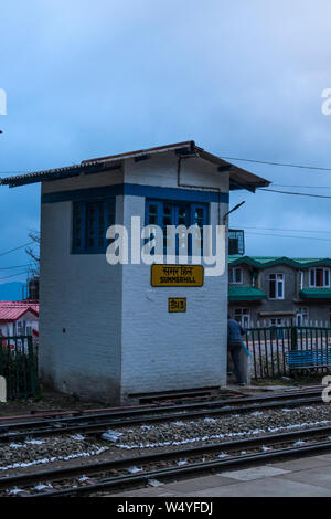 Indian railway torre di guardia Foto Stock