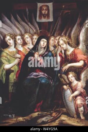 Cristóbal de Villalpando - La dolorosa. Foto Stock