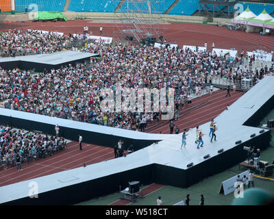 2010 SM in concerto a Jamsil Stadium Foto Stock