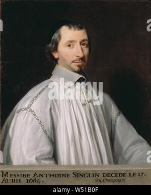 Antoine Singlin, Philippe de Champaigne (Francese, nato il Belgio, 1602 - 1674), circa 1646, olio su tela 79,1 x 65,1 cm (31 1/8 x 25 5/8 in Foto Stock