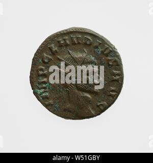 Antoninianus, sconosciuto, Roma, Lazio, l'Italia, 268 - 270, argento o bronzo argentato), 0,0035 kg (0.0077 lb Foto Stock