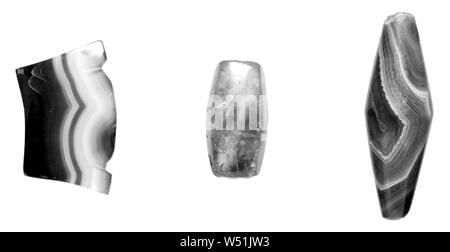 Ciondolo, sconosciuto, Iran (?), 2° - 1° secolo a.c., Agata, pietra scura, cristallo di rocca e oro Foto Stock