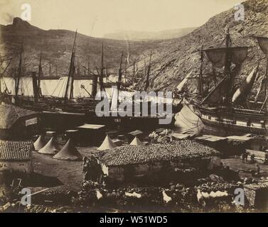 Cosacco Bay, Balaklava., Roger Fenton (inglese, 1819 - 1869), 1855, salata stampa carta, 28,1 x 35,1 cm (11 1/16 x 13 13/16 in Foto Stock