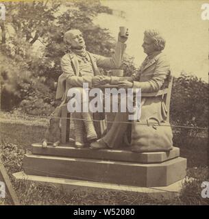 Il Central Park di New York. Tam o'shanter e Souter Johnnie, vicino al Casinò., Edward e Henry T. Anthony & Co. (Americani, 1862 - 1902), circa 1863-1866, albume silver stampa Foto Stock