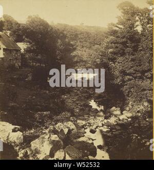 Poltesco Valley, vicino la lucertola, Cornwall., William Brooks (British, attivo 1860 - 1880), 1860s, albume silver stampa Foto Stock