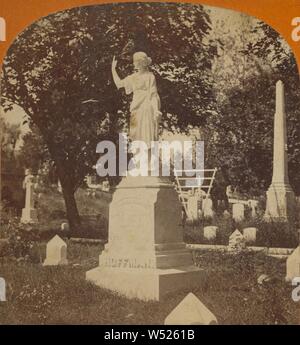 Monumento di Hoffman, Greenmount cimitero, William M. Chase (American, 1817 - 1901), circa 1870, albume silver stampa Foto Stock