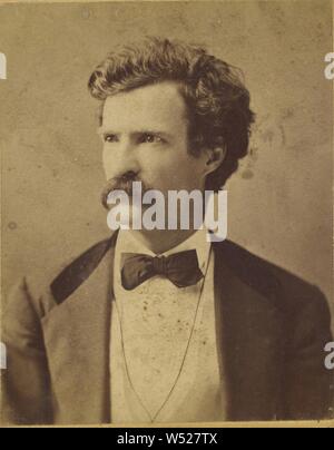 Samuel Langhorne Clemens - Mark Twain, Geremia Gurney & Figlio, circa 1870, albume silver stampa Foto Stock