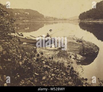 Casa Kittatinny, dalle vicinanze del Delaware Water Gap, Pennsylvania, John Moran & J. piani, circa 1864, albume silver stampa Foto Stock