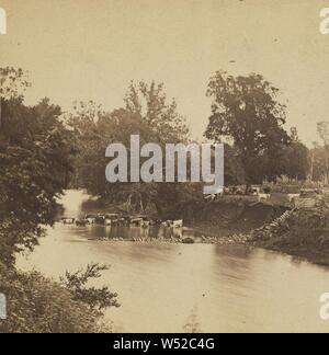 Vista sul Fiume di leccatura, vicino Keiser's. Il Kentucky, James Mullen (American, attivo 1860 - 1870S), 1865-1875, albume silver stampa Foto Stock