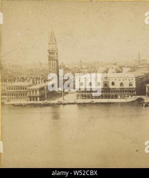 Panorama, Venezia, Carlo Naya (italiano, 1816 - 1882), circa 1870, albume silver stampa Foto Stock