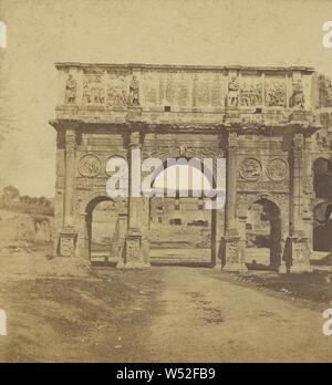 Arco Castantino, Roma, Italia, Oswald Ufer (tedesco, 1828 - 1904), 1860-1871, albume silver stampa Foto Stock