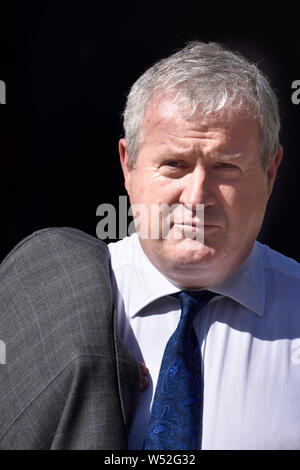 Ian Blackford MP (SNP: Ross, Skye e Lochaber) Leader del SNP Westminster gruppo. su College Green il giorno Boris Johnson divenne primo ministro, XXIV Foto Stock