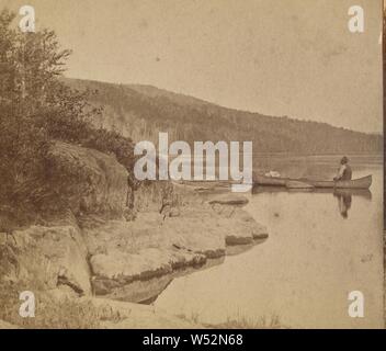 Lago Teniscouta, Quebec, Canada, George T. Taylor (canadese, attivo 1870s), circa 1870, albume silver stampa Foto Stock