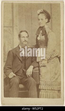 Il sig. e la Sig.ra Jacob James Harvey., Lee Gallery, 1862-1865, albume silver stampa Foto Stock