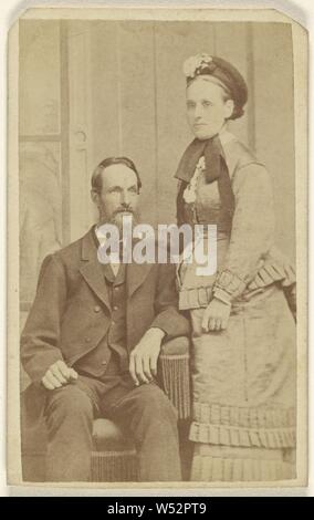 Il sig. e la Sig.ra Jacob James Harvey., Lee Gallery, 1862-1865, albume silver stampa Foto Stock